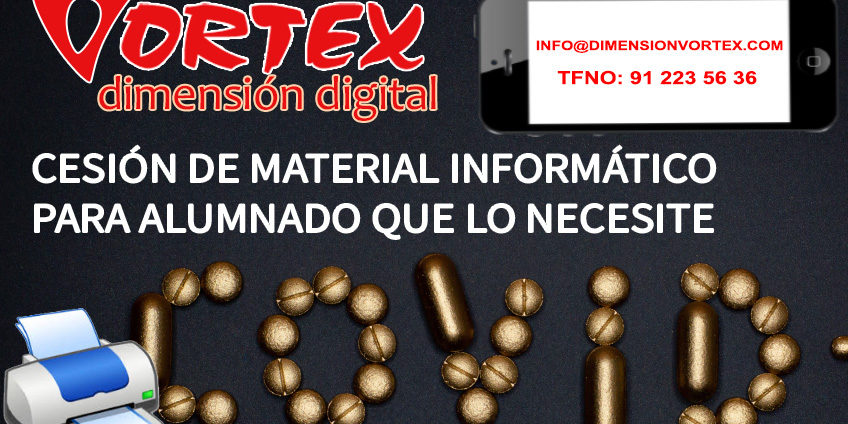 Vortex ayuda con material informatico a personas y alumnado que lo necesiten durante el confinamiento Vortex ayuda con material informatico a personas y alumnado que lo necesiten durante el confinamiento